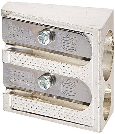 General Pencil Double Hole Sharpener Silver GPS2010BP