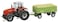 Faller 161536 MF Tractor with Trailer Car System