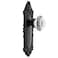 Grandeur 810109 Double Dummy Timeless Bronze Grande Victorian Plate with Bordeaux Crystal Knob