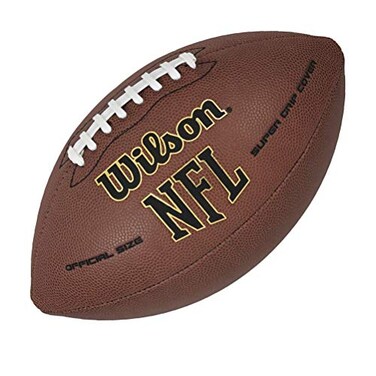 Wilson NFL Super Grip Composite Football  Official Size Brown