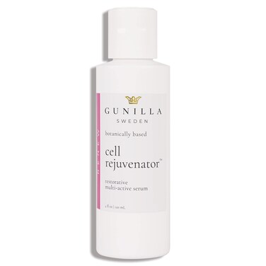 GUNILLA Cell Rejuvenator AntiAging Facial Serum  Moisturizes Plumps  Firms for Smooth Glowing Skin Organic Aloe Based 16 Actives Lightweight OilFree  4oz Concentrated