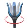 Ettore Gripn Grab MultiPurpose Reach Tool with Rotating Rubber Grip Head Blue