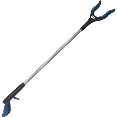 Ettore Gripn Grab MultiPurpose Reach Tool with Rotating Rubber Grip Head Blue