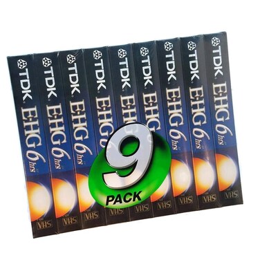TDK 9 Pack Extra High Grade T120 Video Tapes