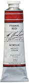 M Graham 2Ounce Tube Acrylic Paint Pyrrol Red
