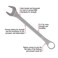 Sunex Tools 9707M Jumbo Metric Combination Wrench Set 7Piece Includes RollCase