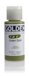 Fluid Acrylics by GOLDEN Green Gold 1 fl oz Bottle Professional Acrylic Paint Transparent