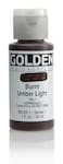 Fluid Acrylics by GOLDEN Burnt Umber Light 1 fl oz Bottle Professional Acrylic Paint SemiOpaque