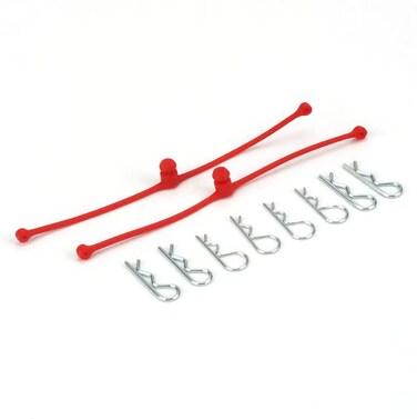 DuBro 2248 Red Body Klip Retainer 2Pack