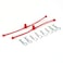 DuBro 2248 Red Body Klip Retainer 2Pack