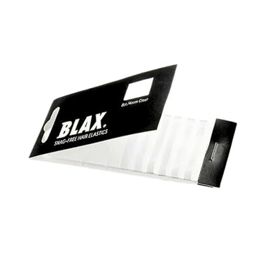 Blax SnagFree Hair Elastics Pack of 8 Transparent Hair Elastics