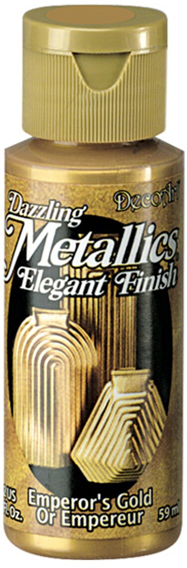 DecoArt Dazzling Metallics 2Ounce Emperors Gold Acrylic Paint