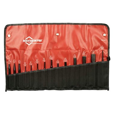 Mayhew Pro 61044 Punch and Chisel Kit 14PieceBlack