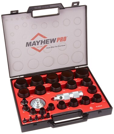 Mayhew Tools 66002 Hollow Punch 27Piece Set Black