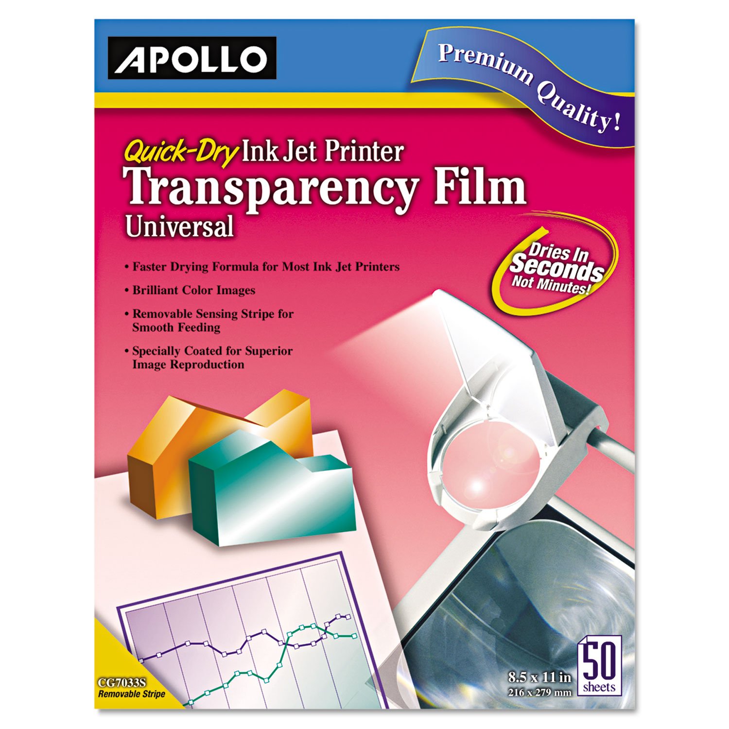 أبولو Apollo Transparency Film 50 SHEETS