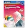 Apollo Transparency Film for Inkjet Printers Universal Quick Dry 50 SheetsPack VCG7033S Clear