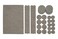 Shepherd Hardware 9947 Heavy Duty SelfAdhesive Felt Furniture Pads Assorted Sizes 27Count
