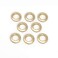 Dritz 44374 Plastic Curtain Grommets 1 in Matte Gold 8 Count