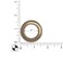 Dritz 44374 Plastic Curtain Grommets 1 in Matte Gold 8 Count