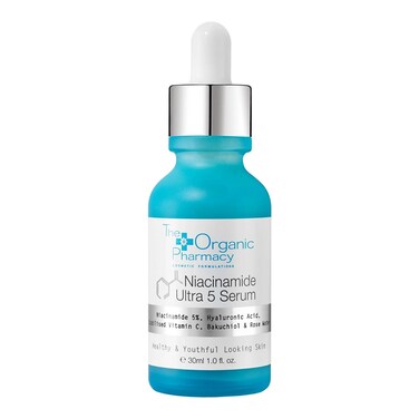 The Organic Pharmacy Niacinamide Ultra 5 Serum  Vitamin B3 Powerhouse with 5 Niacinamide Vitamin C Hyaluronic Acid Bakuchiol 1 Fl Oz