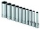 SK Tools USA 14 Drive 10 Piece 6 Point Deep SAE Chrome Socket Set 316  916  4911