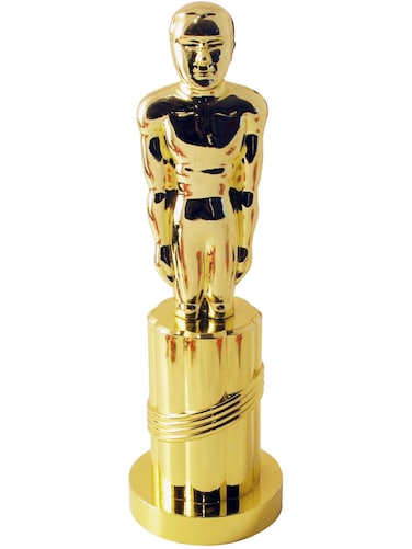 Smiffys Plastic Statue Gold Icons  Idols Fancy Dress Heros Dress Up Jokes  Novelties