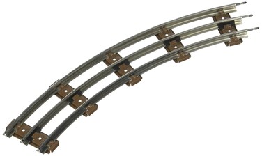 Bachmann Trains TUBULAR STEEL TRACK  O27 PROFILE 27 DIAMETER CURVED TRACK PACK 8pcsbox  O Scale201