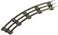 Bachmann Trains TUBULAR STEEL TRACK  O27 PROFILE 27 DIAMETER CURVED TRACK PACK 8pcsbox  O Scale201
