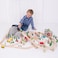 Bigjigs Rail 112pc Mountain Wooden Train Set  Mountain Kids Train Set with 50 Bigjigs Train Accessories Working Bigjigs Crane and Wooden Train Station for Pretend Play
