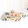 Bigjigs Rail 112pc Mountain Wooden Train Set  Mountain Kids Train Set with 50 Bigjigs Train Accessories Working Bigjigs Crane and Wooden Train Station for Pretend Play