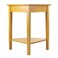 Winsome Wood Corner Desk with Shelf Honey 20 inches