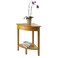 Winsome Wood Corner Desk with Shelf Honey 20 inches