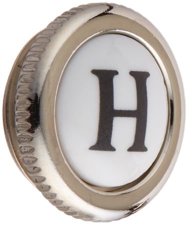 Rohl C7698PNH Country Kitchen  Country Bath Threaded Porcelain Screw Cover Cap Indice Complete Polished Nickel