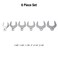SUNEX TOOLS 9722A 6 Piece 12 Dr Jumbo Crowfoot Set CRV
