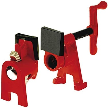 Bessey BPCH34 34In H Style Pipe Clamps  Incredibly Versatile Easy To Assemble Indespensable Workshop Clamp For Woodworking Carpentry Home Improvement and DIY Projects