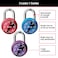 Master Lock 1533TRI Locker Lock Mini Combination Padlock 3 count Pack of 1 Colors may vary
