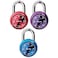 Master Lock 1533TRI Locker Lock Mini Combination Padlock 3 count Pack of 1 Colors may vary