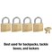 Master Lock 140Q Solid Padlocks 4 Pack KeyedAlike Brass Silver
