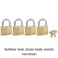 Master Lock 140Q Solid Padlocks 4 Pack KeyedAlike Brass Silver