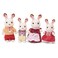 Calico Critters Hopscotch Rabbit Family Dolls Doll House Figures Collectible Toys