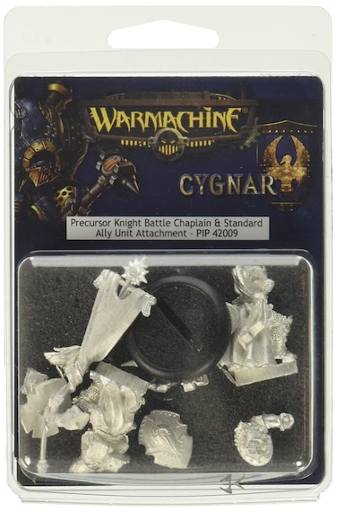 Privateer Press  Warmachine  Cygnar Precursor Knights Bearer Warmachine Model Kit