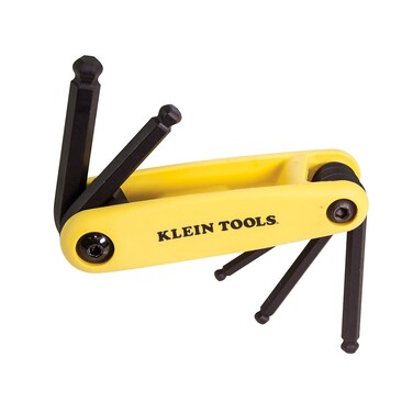 Klein Tools 70570 GripIt Hex Key Set 5Key SAE Sizes
