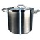 Winware 12 Quart Stainless Steel Stock Pot with Cover Silver