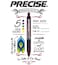 PILOT Precise V5 RT Refillable  Retractable Liquid Ink Rolling Ball Pens Extra Fine Point 05mm Black Ink 2Pack 26050
