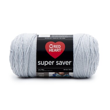 RED HEART Super Saver Yarn Light Grey