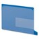 Smead End Tab Poly Out Guide Two Pocket Bottom Position Tab Letter Size Blue 25 per Box 61951