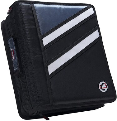 Caseit ZBinder TwoinOne 15Inch DRing Zipper Binder Z176