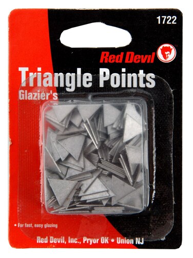 Red Devil 1722 Glazing Triangle Points 150 Piece