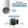 Fernco P105632 Flexible PVC Reducing Coupling Connects 3 Pipe to 2