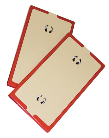 ZipWall 2Pack NonSkid Plate NSP2 Red Small